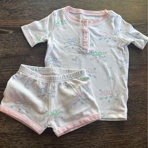 The Beaufort Bonnet Company Sara Janes short set, Palm beach pink